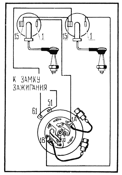 Рис. 1. Схема подсоединения реле-регулятора