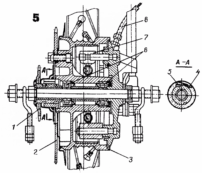 Рис. 5. Заднее колесо мопеда Рига 7
